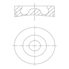 Píst MAHLE ORIGINAL 061 PI 00136 000