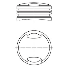 Píst MAHLE ORIGINAL 081 30 00