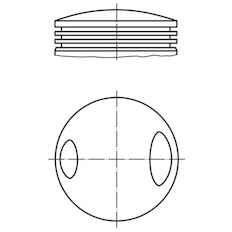 Píst MAHLE ORIGINAL 081 47 00