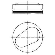 Píst MAHLE ORIGINAL 081 86 00