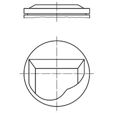 Píst MAHLE ORIGINAL 081 90 00