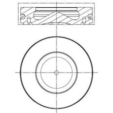 Píst MAHLE ORIGINAL 081 PI 00100 002