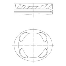 Píst MAHLE ORIGINAL 081 PI 00104 000