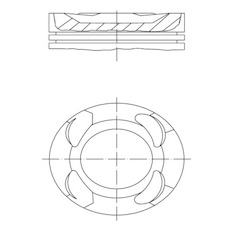 Píst MAHLE ORIGINAL 081 PI 00109 000