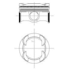 Píst MAHLE ORIGINAL 081 PI 00130 001