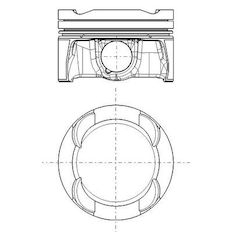 Píst MAHLE ORIGINAL 081 PI 00132 002