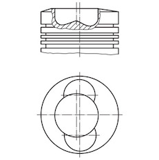 Píst MAHLE ORIGINAL 099 01 00