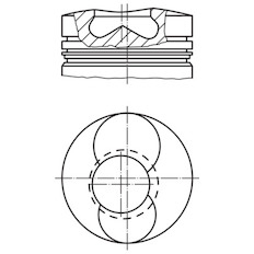 Píst MAHLE ORIGINAL 099 39 00