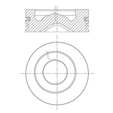 Píst MAHLE ORIGINAL 099 PI 00138 000