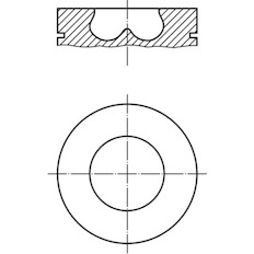 Píst MAHLE ORIGINAL 101 95 00