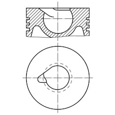 Píst MAHLE ORIGINAL 209 26 00