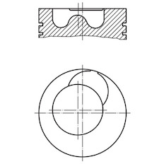 Píst MAHLE ORIGINAL 209 41 00