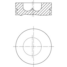 Píst MAHLE ORIGINAL 225 42 00