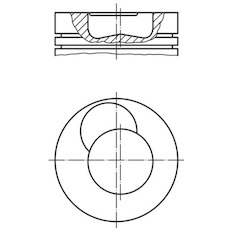 Píst MAHLE ORIGINAL 227 PI 00101 020