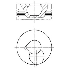 Píst MAHLE ORIGINAL 228 05 00