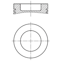Píst MAHLE ORIGINAL 229 50 00