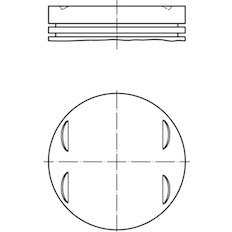 Píst MAHLE ORIGINAL 448 PI 00100 000