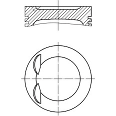 Píst MAHLE ORIGINAL 503 86 00