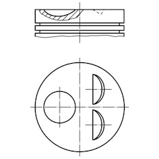 Píst MAHLE ORIGINAL 503 96 01