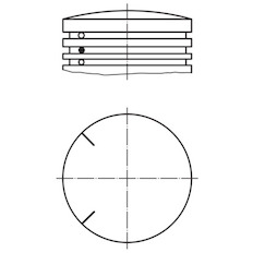 Píst MAHLE ORIGINAL 535 PI 00100 000