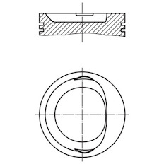 Píst MAHLE ORIGINAL 568 10 00