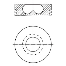 Píst MAHLE ORIGINAL 595 27 00