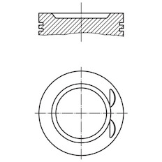 Píst MAHLE ORIGINAL 627 40 00