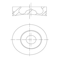 Píst MAHLE ORIGINAL 640 59 00