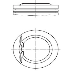 Píst MAHLE ORIGINAL 681 05 01