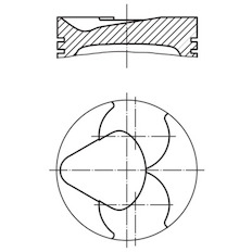 Píst MAHLE ORIGINAL 681 19 00