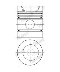 Píst NÜRAL 87-107200-10