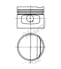 Píst NÜRAL 87-109400-10