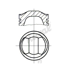 Píst NÜRAL 87-110200-40DP