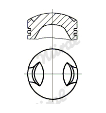 Píst NÜRAL 87-110500-30