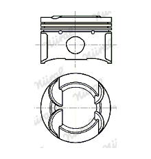 Píst NÜRAL 87-118006-10