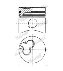 Píst NÜRAL 87-133100-00