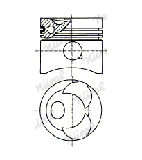 Píst NÜRAL 87-176700-10