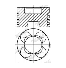 Píst NÜRAL 87-176900-10