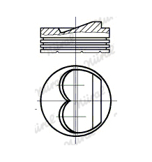 Píst NÜRAL 87-215208-00