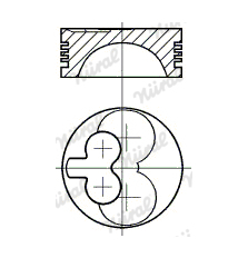 Píst NÜRAL 87-247600-00