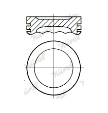 Píst NÜRAL 87-263107-10