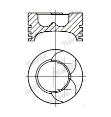 Píst NÜRAL 87-283100-50