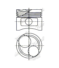 Píst NÜRAL 87-306300-00