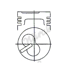 Píst NÜRAL 87-373800-40