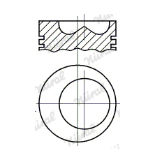 Píst NÜRAL 87-405500-00