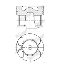 Píst NÜRAL 87-422400-00