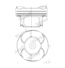 Píst NÜRAL 87-434600-00