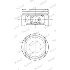 Píst NÜRAL 87-437707-00