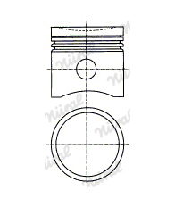 Píst NÜRAL 87-522414-00