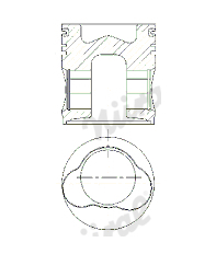 Píst NÜRAL 87-522900-10